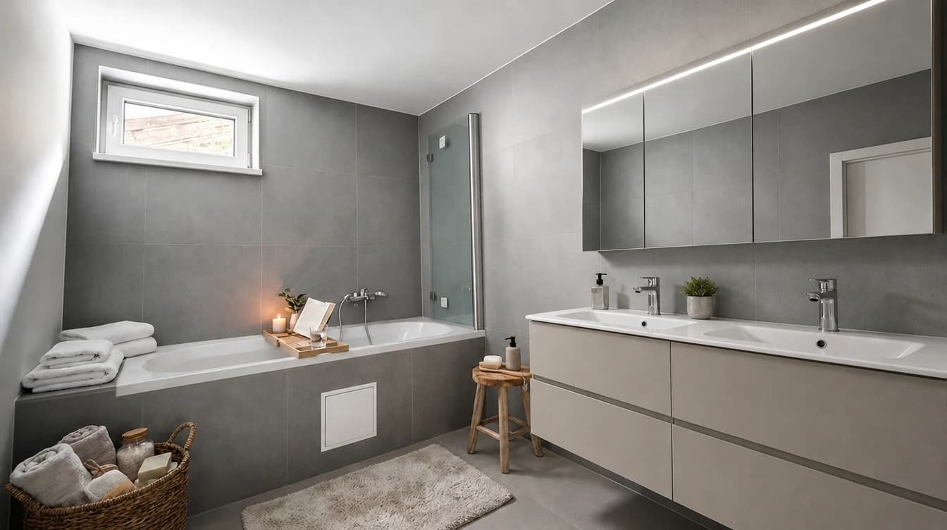 Modernisiertes Badezimmer